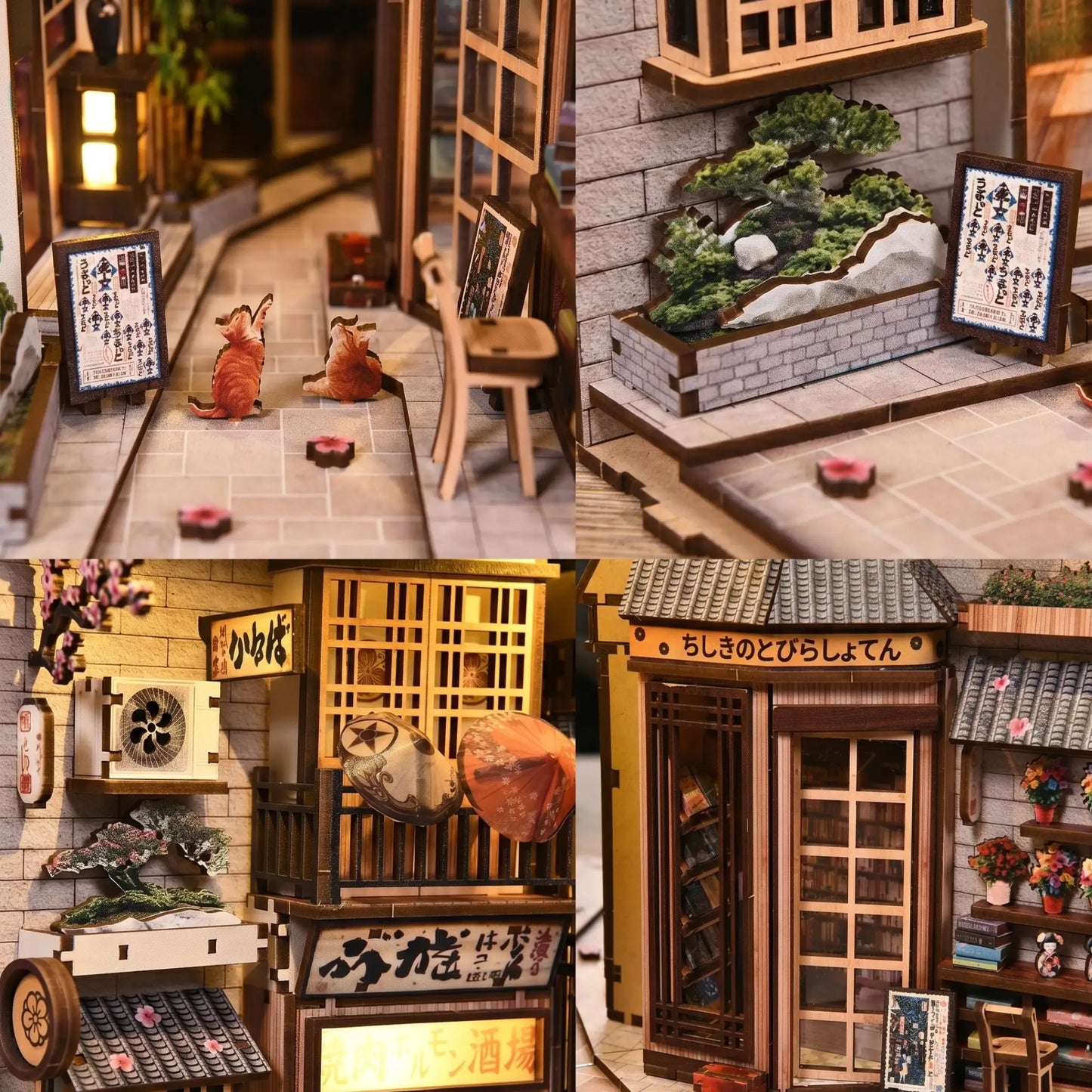 Sakura Cat Alley |3D puzzles
